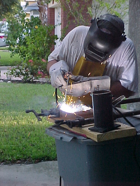 another shot of Mark welding
